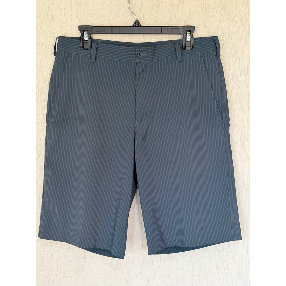 Nike Golf Fit Dry Mens Pinstripe Performance Shorts Green striped 32 EUC